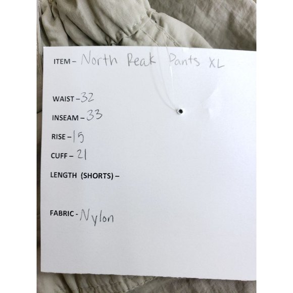 North Peak Convertible Pants Men's Size XL Tan - Picture 8 of 10